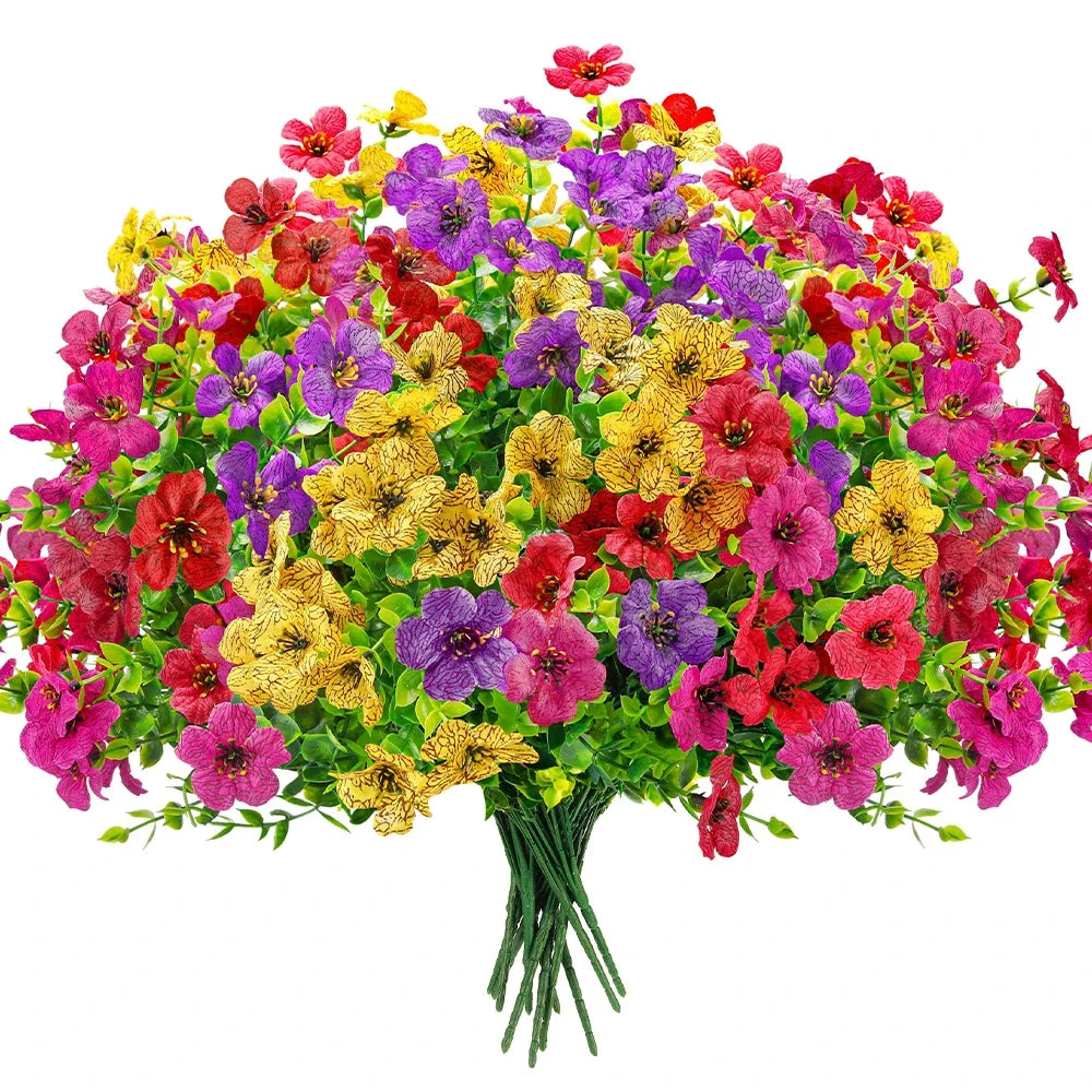 UV-Resistant EverGreen Faux Garden Shrubs