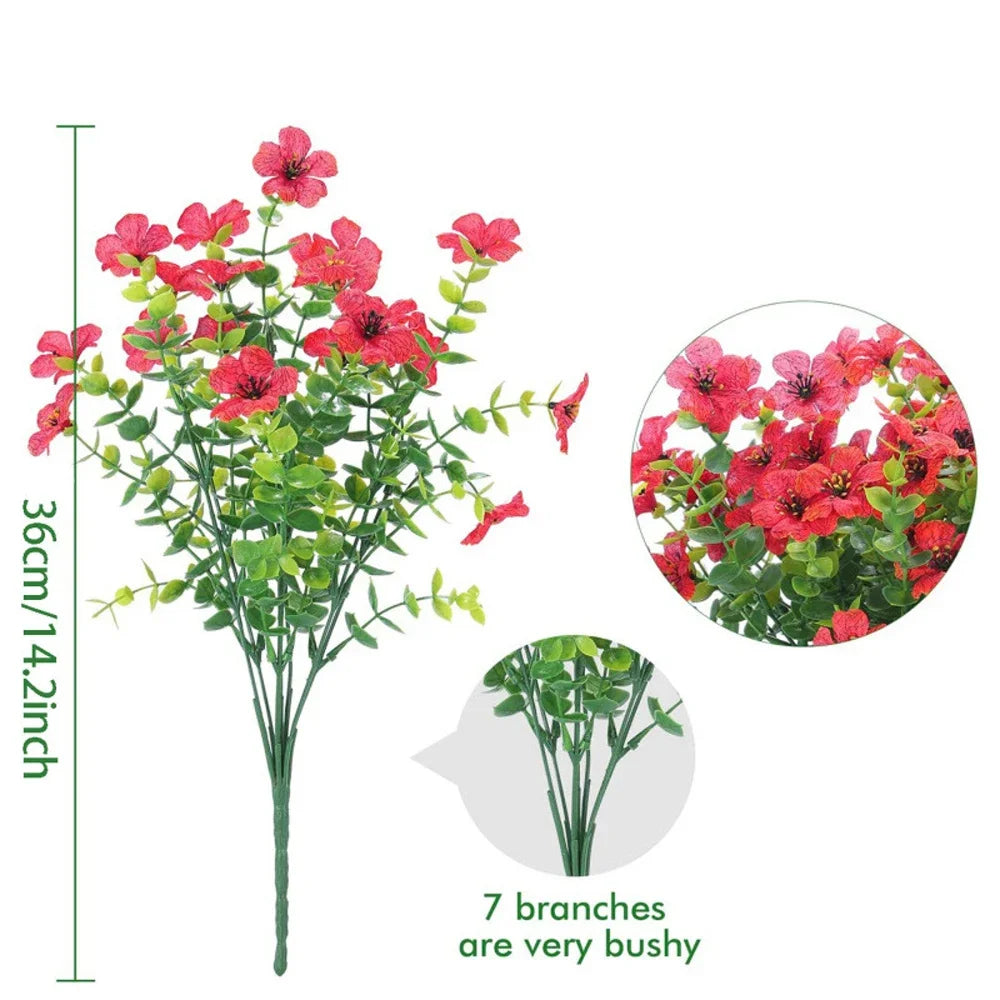 UV-Resistant EverGreen Faux Garden Shrubs